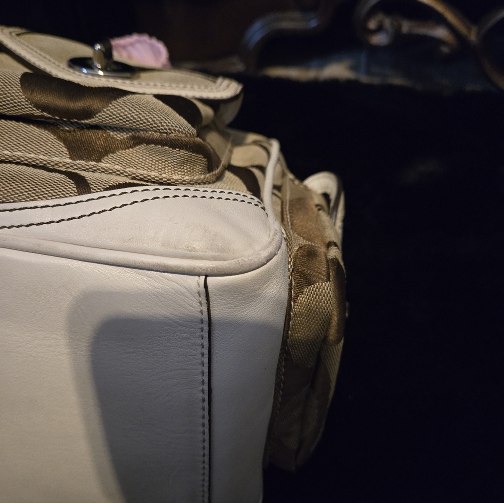 Coach Signature Monogram Pocket Tote Gallery Tote #6232 - Picture 7 of 15